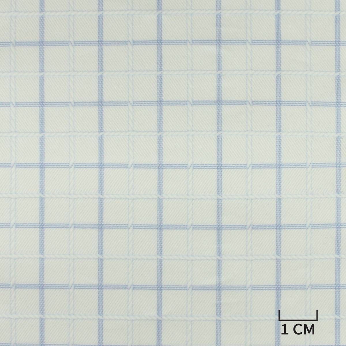 [H10461] WHITE, BLUE CHECKS
