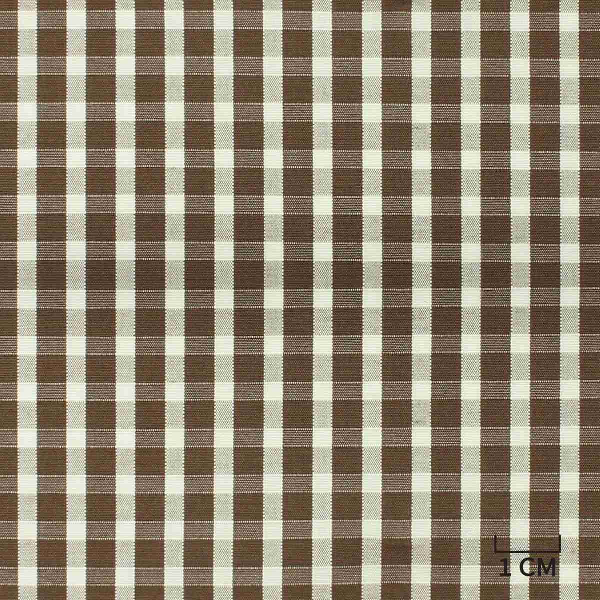 [H10518] WHITE/BROWN, CHECKS