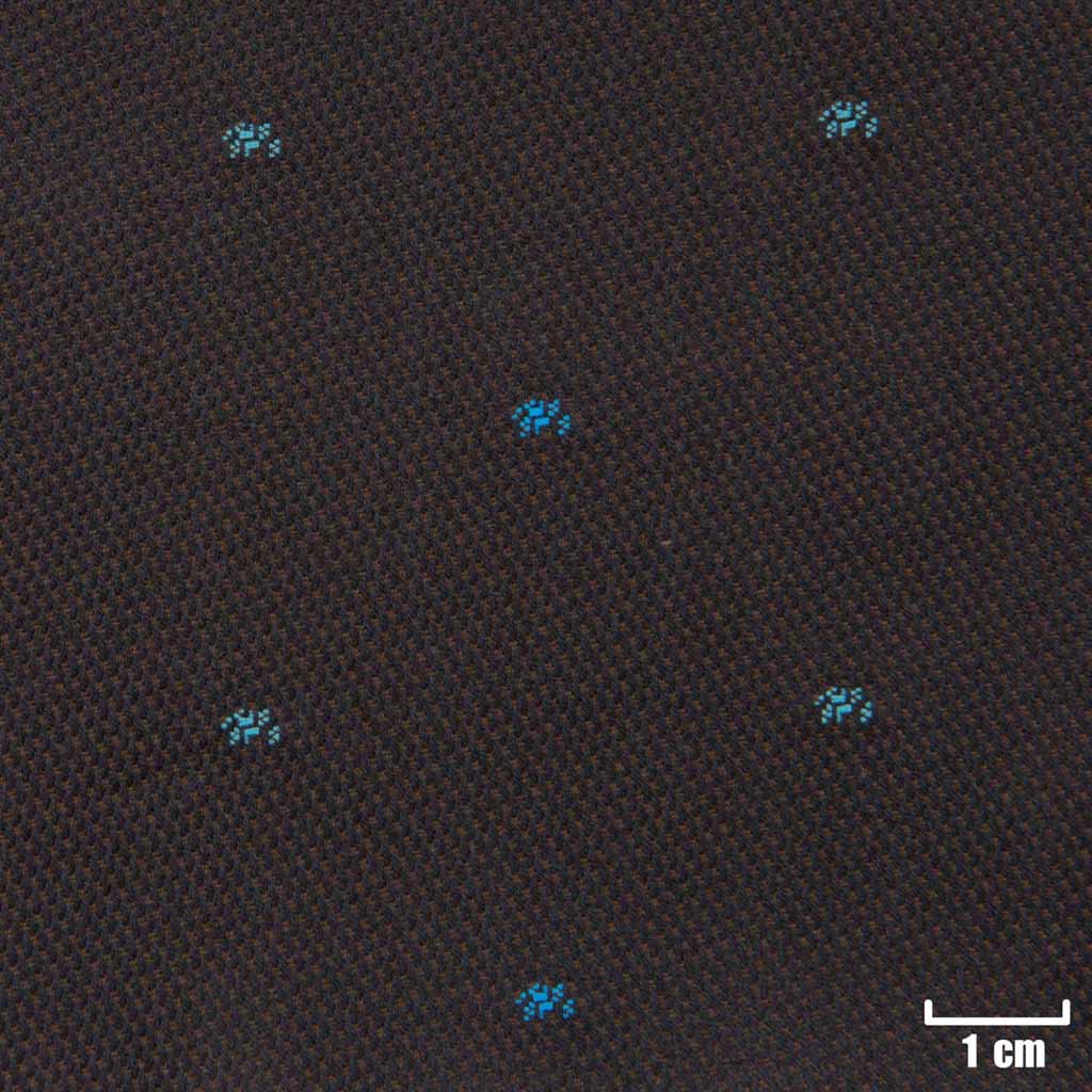 [H11248] BROWN, BLUE DOTTED PATTERN