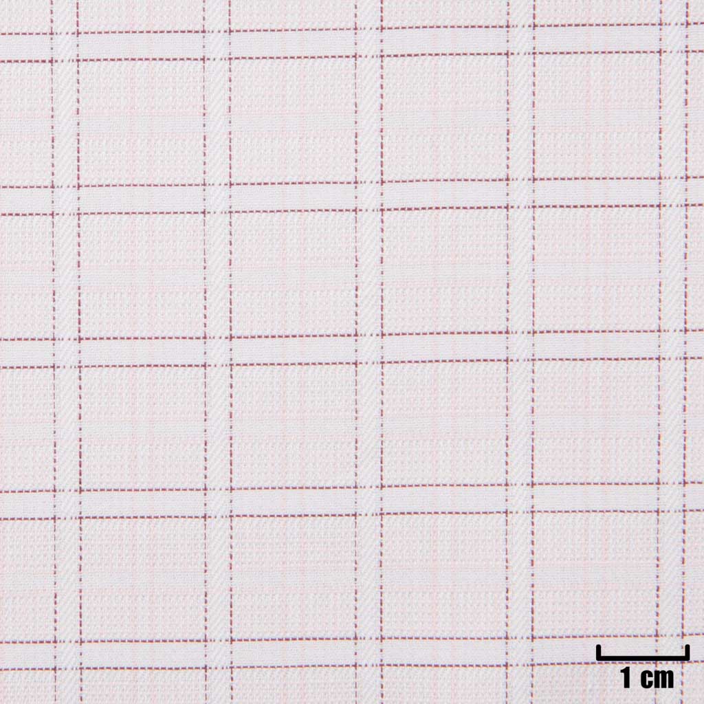 [H11250] WHITE, PINK CHECKS